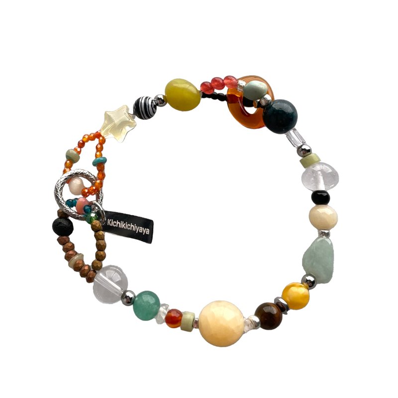 Artichoke Green Gemstone Bracelet 034 - 手鍊/手環 - 寶石 多色