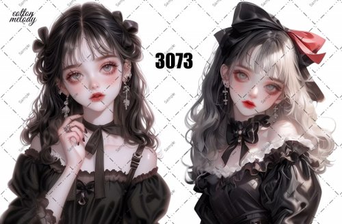 original sticker o.3073 人物ステッカー オリジナルステッカー