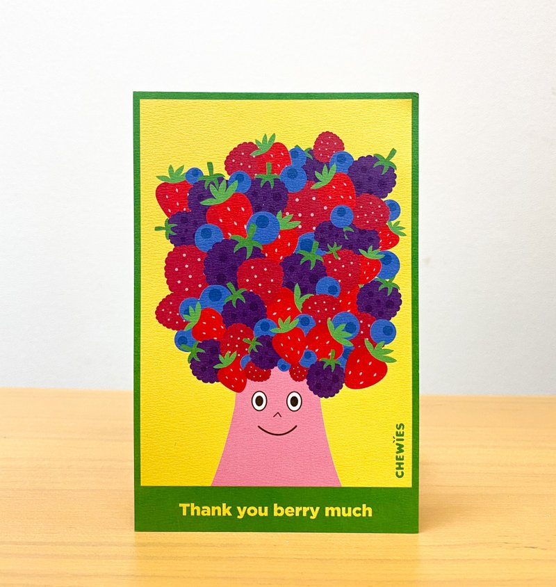 Chewies thank you card gift card - Yellow - การ์ด/โปสการ์ด - กระดาษ สีเหลือง