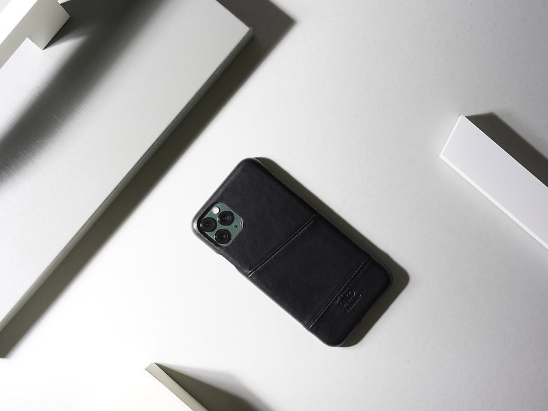 Alto iPhone 11/Pro/Max Leather Case Metro – Raven - Phone Cases - Genuine Leather Black