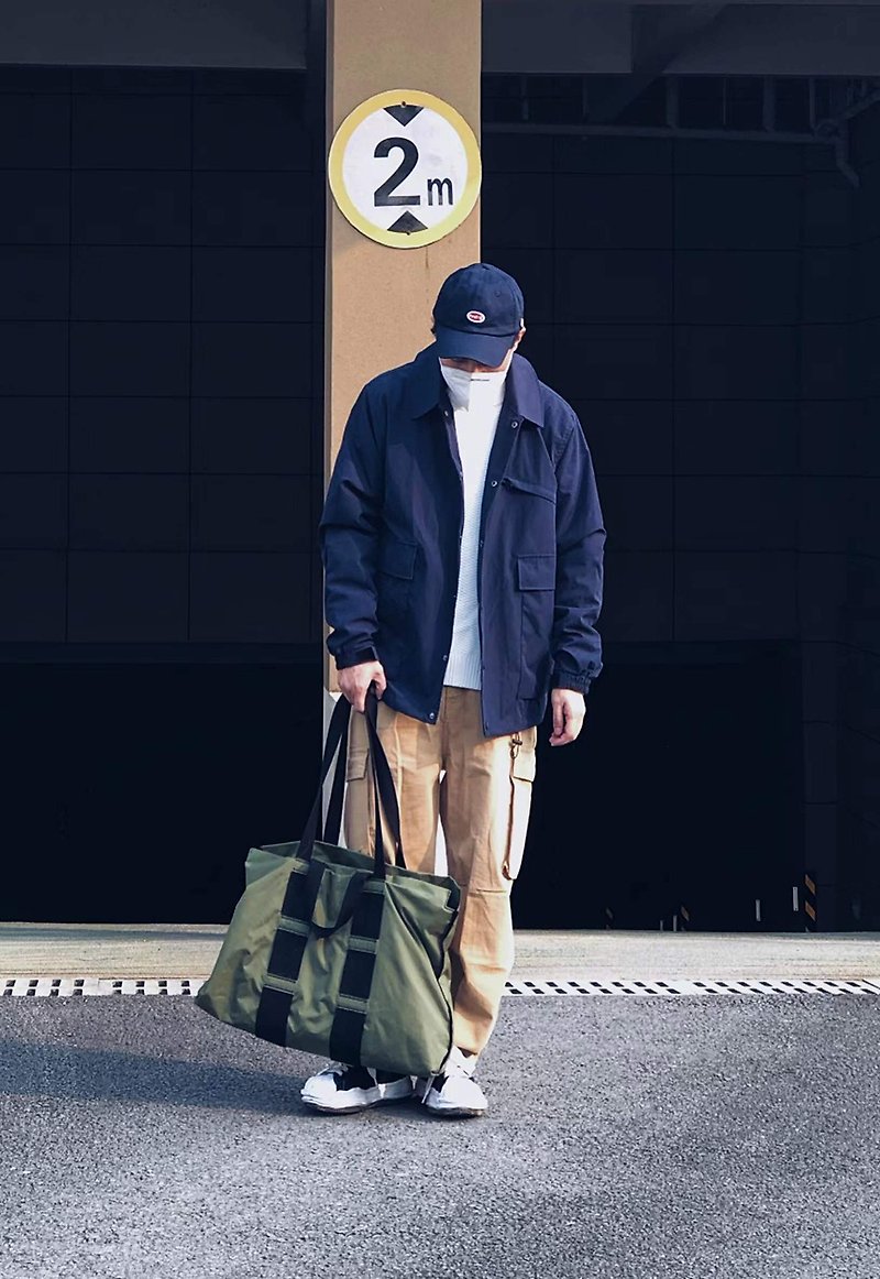 CITYBOY Japanese Workwear Loose Unisex Minimalist Windbreaker - เสื้อโค้ทผู้ชาย - วัสดุอื่นๆ 