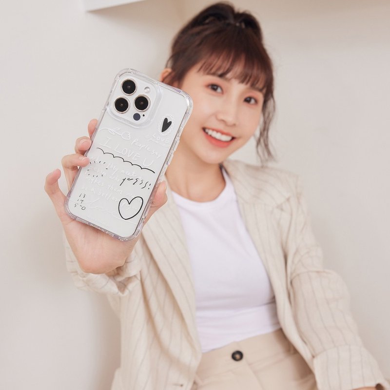 Meigo真愛語錄抗黃防摔MagSafe iPhone手機殼 - 手機殼/手機套 - 塑膠 多色