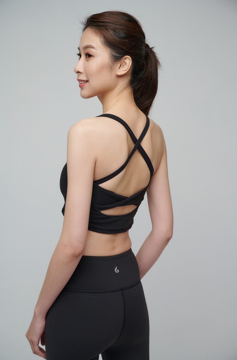 春夏穿搭【Yoga Flow】Chloe Bra-Black 信用卡優惠  快速出貨 - 瑜珈服/瑜珈褲 - 聚酯纖維 