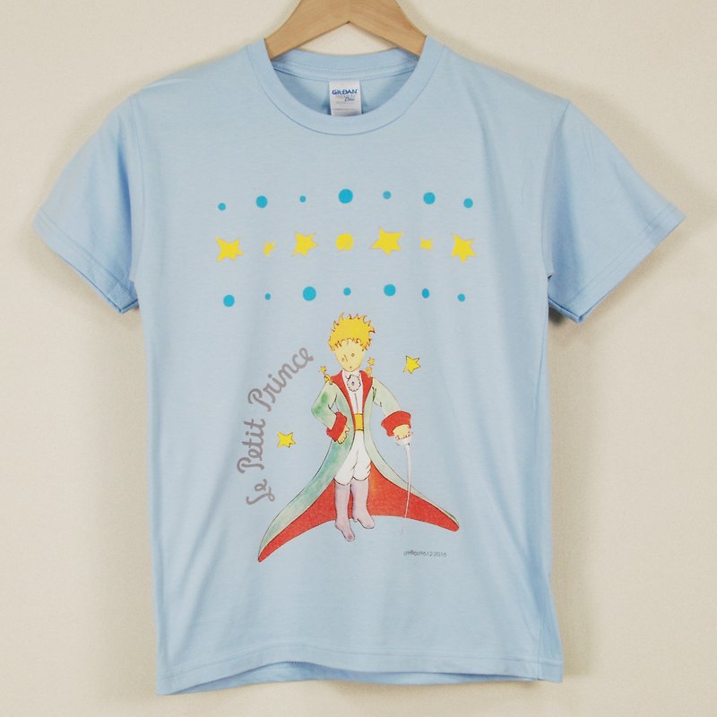 Little Prince Classic Edition Authorization - T-shirt: 【Prince of the Prince】 children's short-sleeved T-shirt, AA07 - อื่นๆ - ผ้าฝ้าย/ผ้าลินิน สีแดง