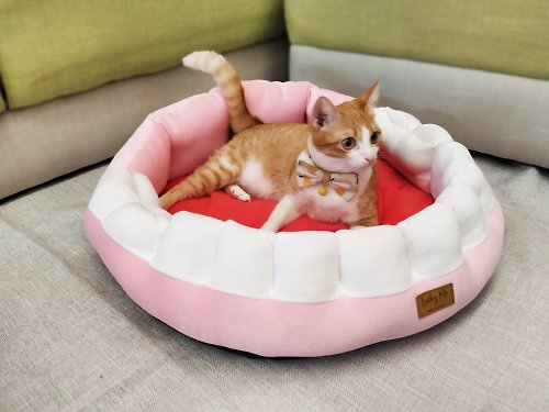 Lucky Me 寵物設計 古怪小假牙- 大貓咪 小型犬 寵物床墊