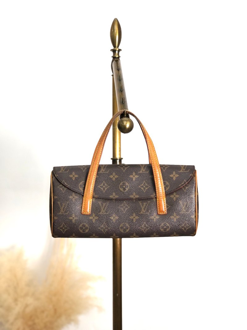 【 日本直送　名牌中古包 】LOUIS VUITTON モノグラム ハンドバッグ ブラウン PVC レザー M51902 ソナチネ vintage kjp7uf - 手提包/手提袋 - 防水材質 咖啡色