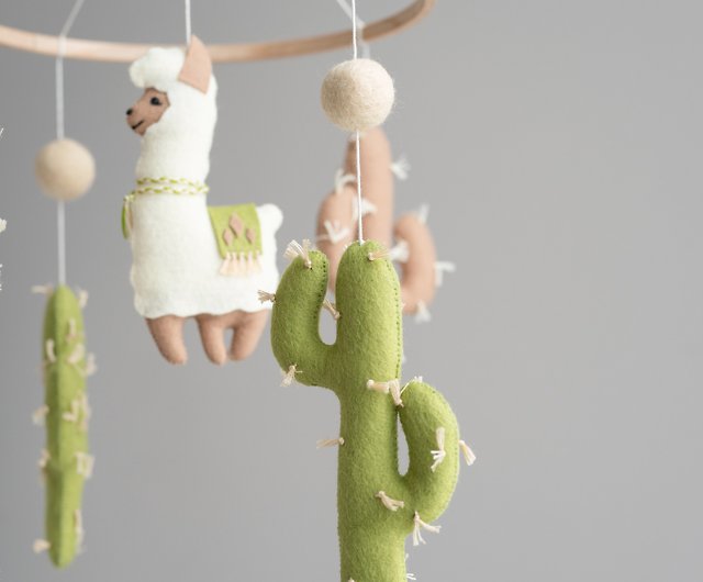 BABY MOBILE Llama Cactus LLAMA Baby Crib Mobile Mountain Mobile baby shower  gift