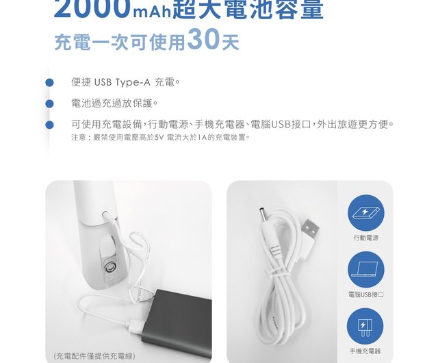 unicare USB充電式ポータブル高効率電動歯ブラシ機 - ショップ