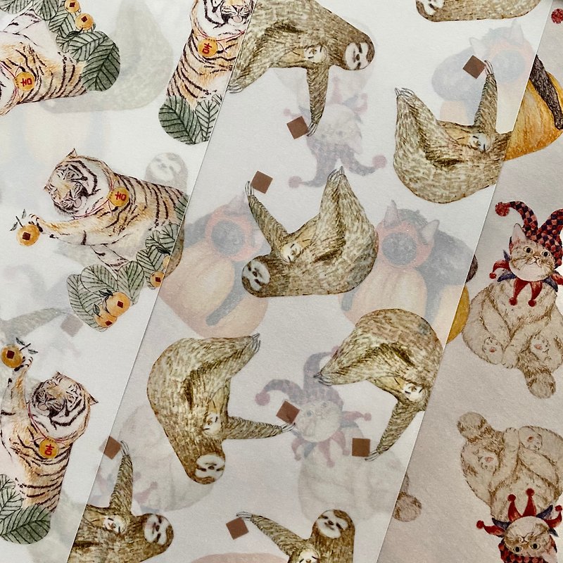Retro Print Club-Animal Series A3 Universal Paper/Wrapping Paper/Collage Material/Book Clothes - อื่นๆ - กระดาษ 
