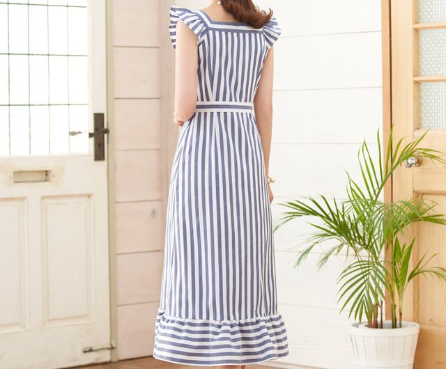 One piece square neck design striped pattern / Prima Scherrer