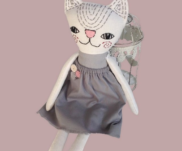 Cat Stuffed Animal Sewing Patterns . Stuffed Cat Cloth Doll