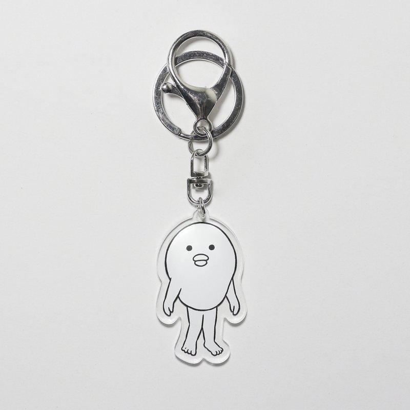 POPOLAND / Daze Fubao-Styling Keychain - Keychains - Acrylic White