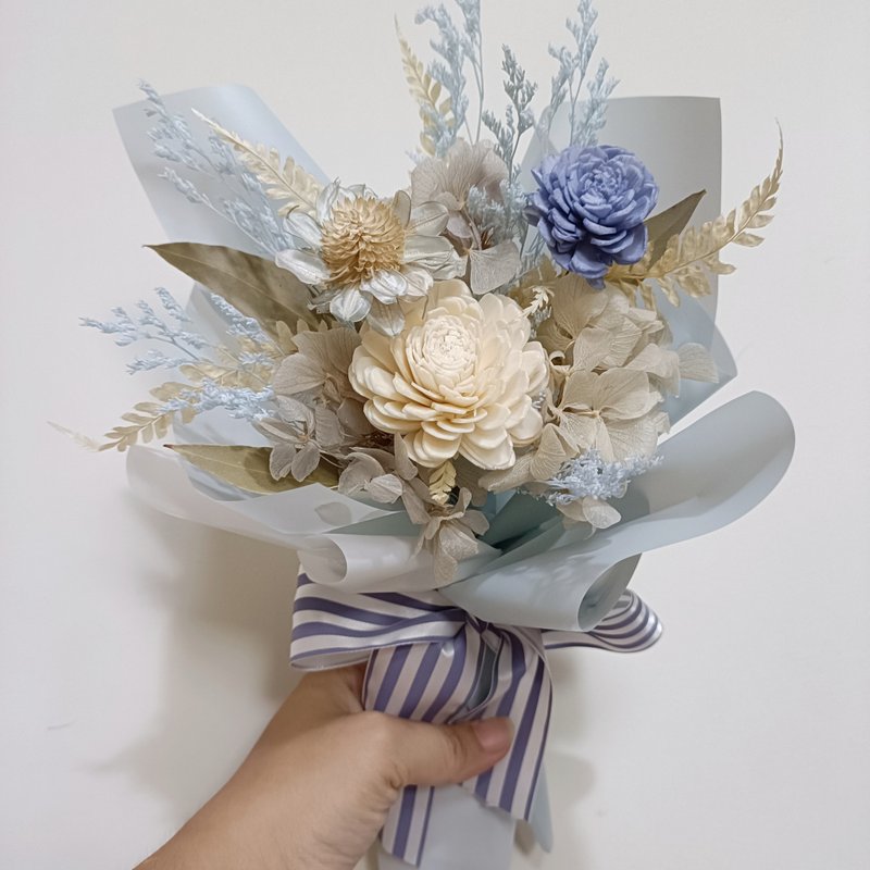 畢業禮物花束 生日乾燥花永生花束開幕店面佈置手作企業課程 - 乾燥花/永生花 - 植物．花 多色