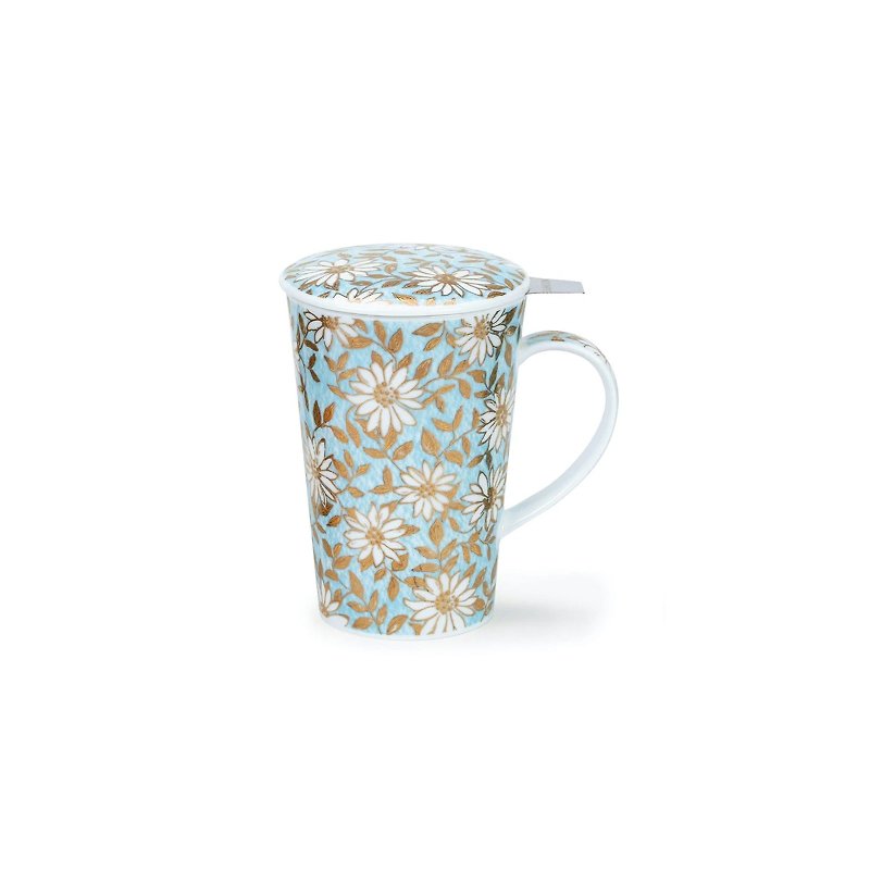 【100%英國製造】Dunoon 福菊骨瓷馬克杯三件組-440ml - 咖啡杯 - 瓷 透明