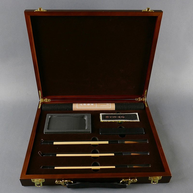 [Wonder of Time] Exquisite Study Portable Box- Study Gift Box Series Calligraphy Supplies - Other Writing Utensils - Other Materials Brown