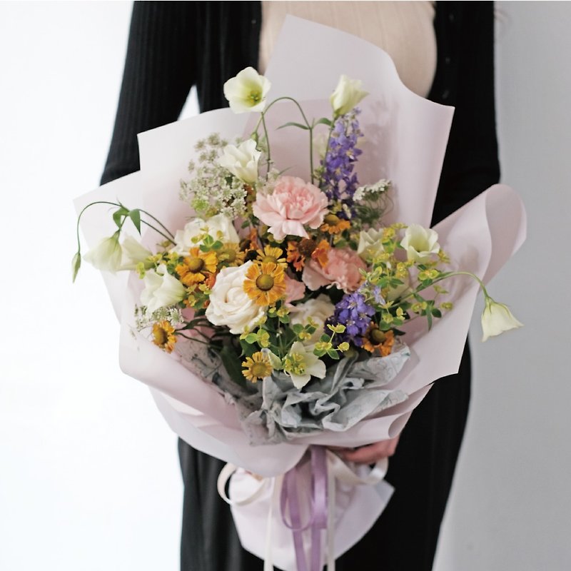 【母親節花禮】媽咪的秘密花園-MEDIUM | 鮮花中型花束 - 其他 - 植物．花 粉紅色