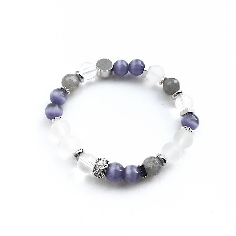 Zhu. Purple Fam (natural ore / gifts / Christmas gift / purple bracelet) - Bracelets - Paper Purple