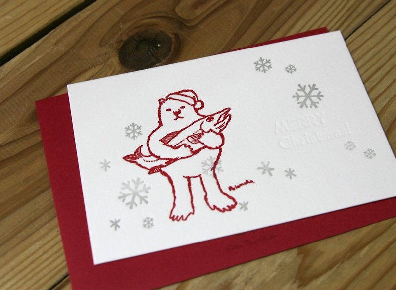 クリスマスカード - カード・はがき - 紙 レッド