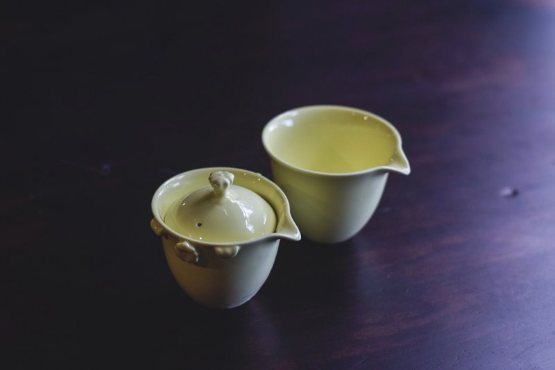 金銀花易泡壺具組 - 茶壺/茶杯/茶具 - 瓷 白色