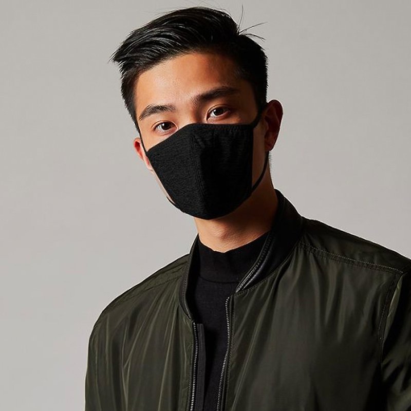 Hong Kong MasKolor PRO 2.0 Black Black Machine Washable Antibacterial Mask - Face Masks - Other Man-Made Fibers Black