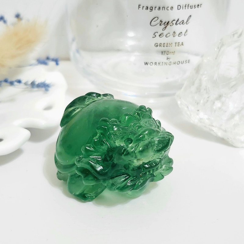 綠螢石龍龜/招事業運之水晶 - 擺飾/家飾品 - 水晶 綠色