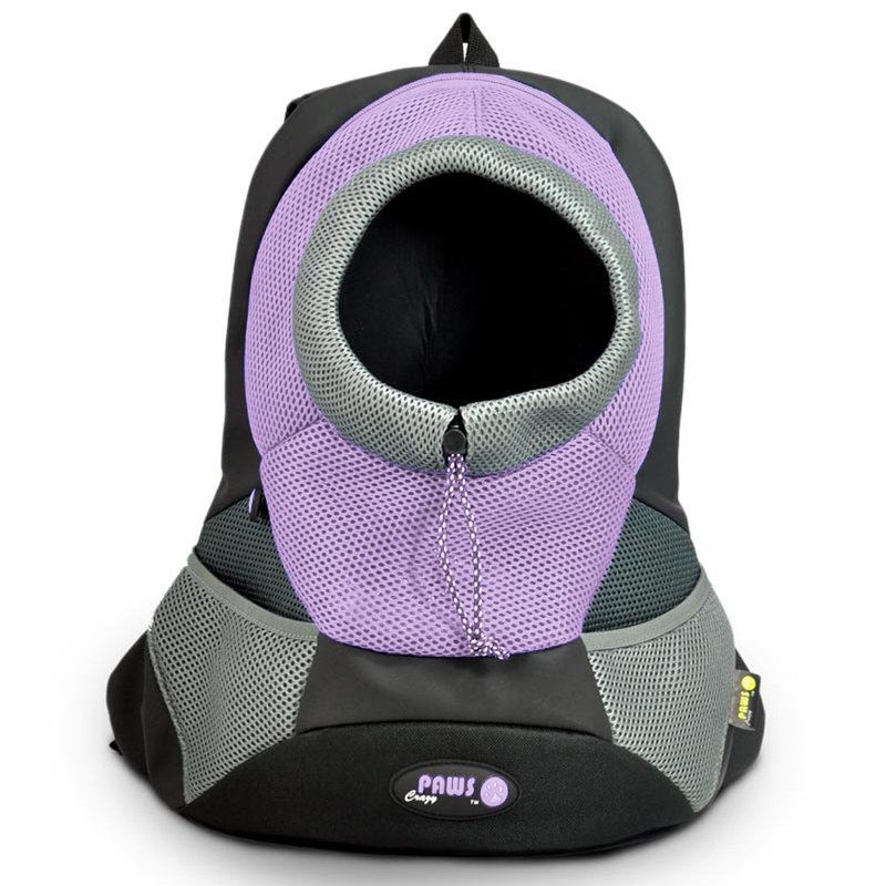 Sports Style Pet Backpack - Lightweight Soft Bottom - XL Size - Pet Carriers - Polyester Purple