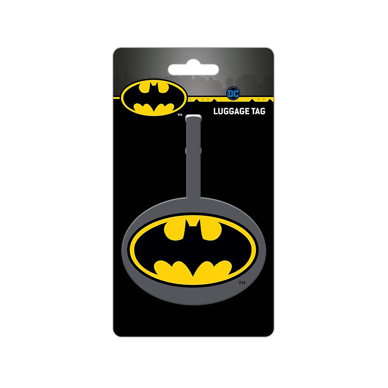 Officially Licensed DC Comics Batman Luggage Tag with Write-On Address Label - Luggage Tags - Other Materials Multicolor