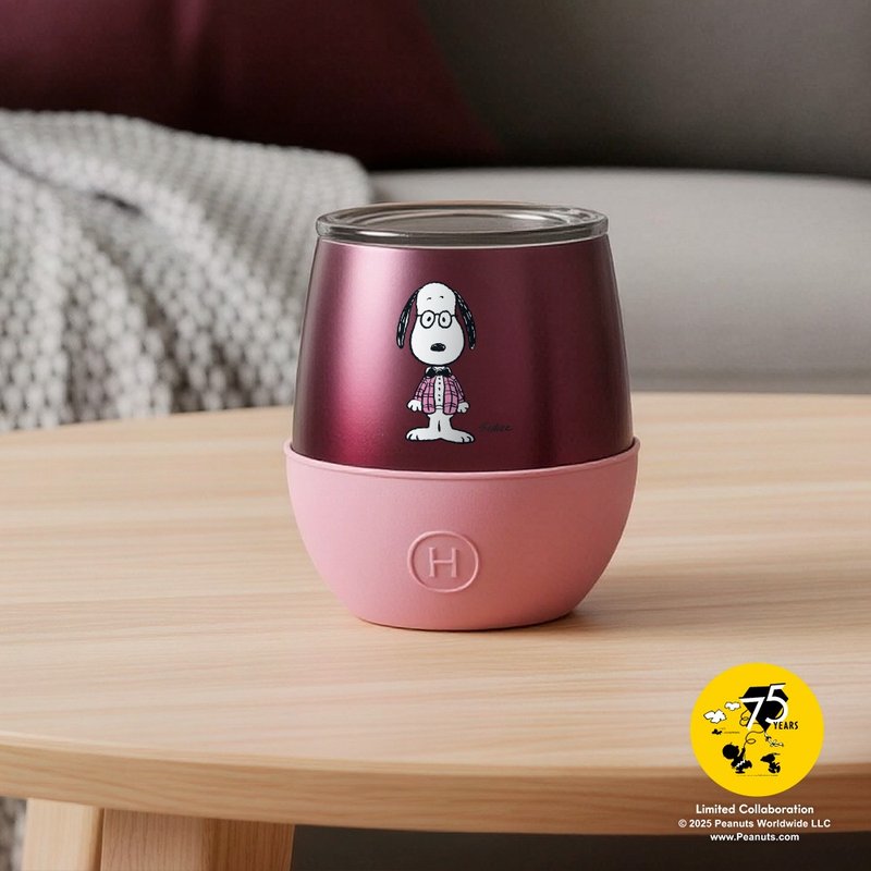 2件88折 【Pinkoi x SNOOPY】HYDY 240ml 勃根地杯-乾燥玫瑰 - 保溫瓶/保溫杯 - 不鏽鋼 粉紅色