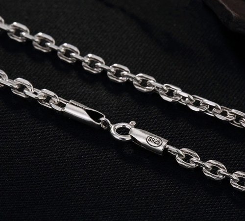 garyjewelry 925 Sterling Silver Necklace without Pendant 3.5MM Link Chains Bijoux Men Women