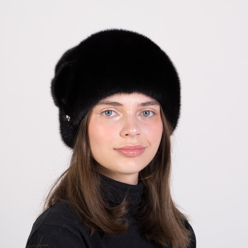 Fur Hat Women Russian Fur Hat Real Fur Hat Winter Mink Fur Hat Beanie Fur Hat - 帽子 - 其他材質 多色