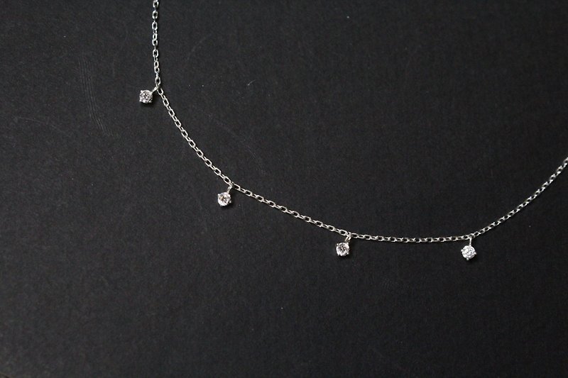 Twinkle Little Stars Silver Choker - Collar Necklaces - Sterling Silver Silver