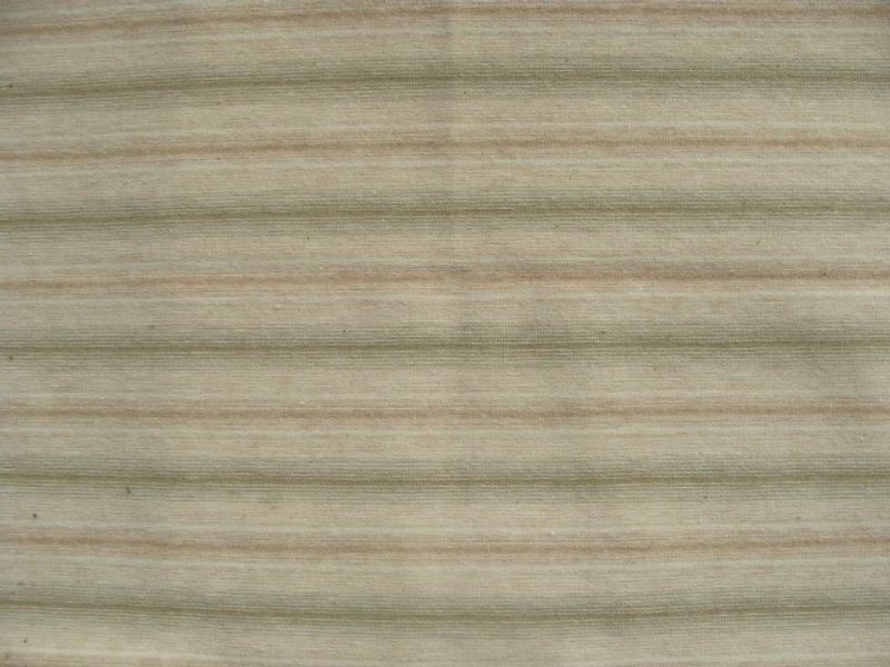 有機棉 彩棉條紋針織布 (綠棕彩 粉條紋) - 編織/羊毛氈/布藝 - 棉．麻 綠色
