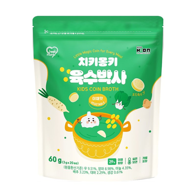 韓國【Cheeki Monki】魔法廚房湯錠 綜合蔬菜(60g) - 其他 - 其他材質 