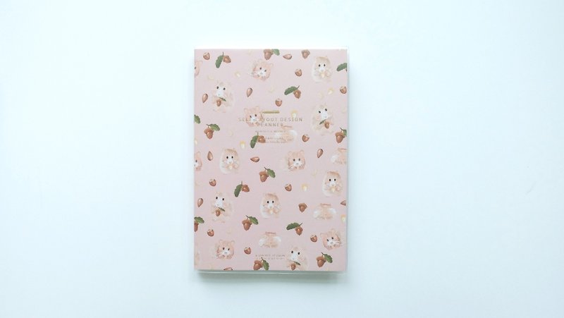 プランナーブック月次および週次A5サイズ：HAMSTER RUNパターン - ノート・手帳 - 紙 ピンク