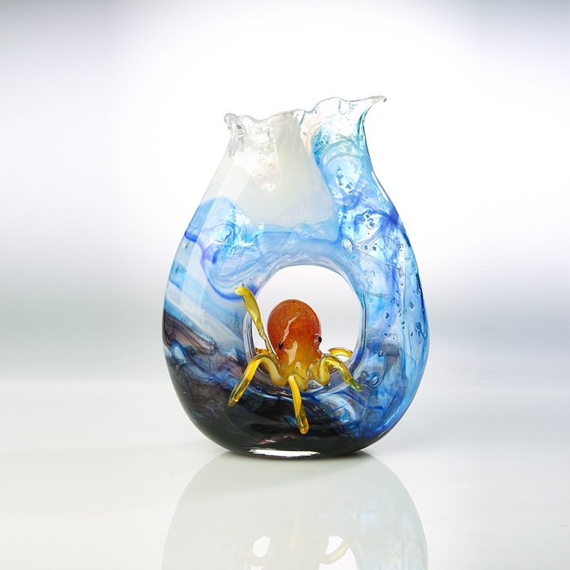 Chapter of Fantasy handmade glass purely hand blown - Pottery & Ceramics - Glass Multicolor