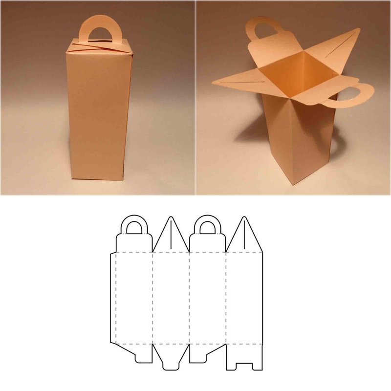 Alcohol box template, alcohol packaging, beverage box, beverage packaging, PDF - 圖文模板設計 - 其他材質 