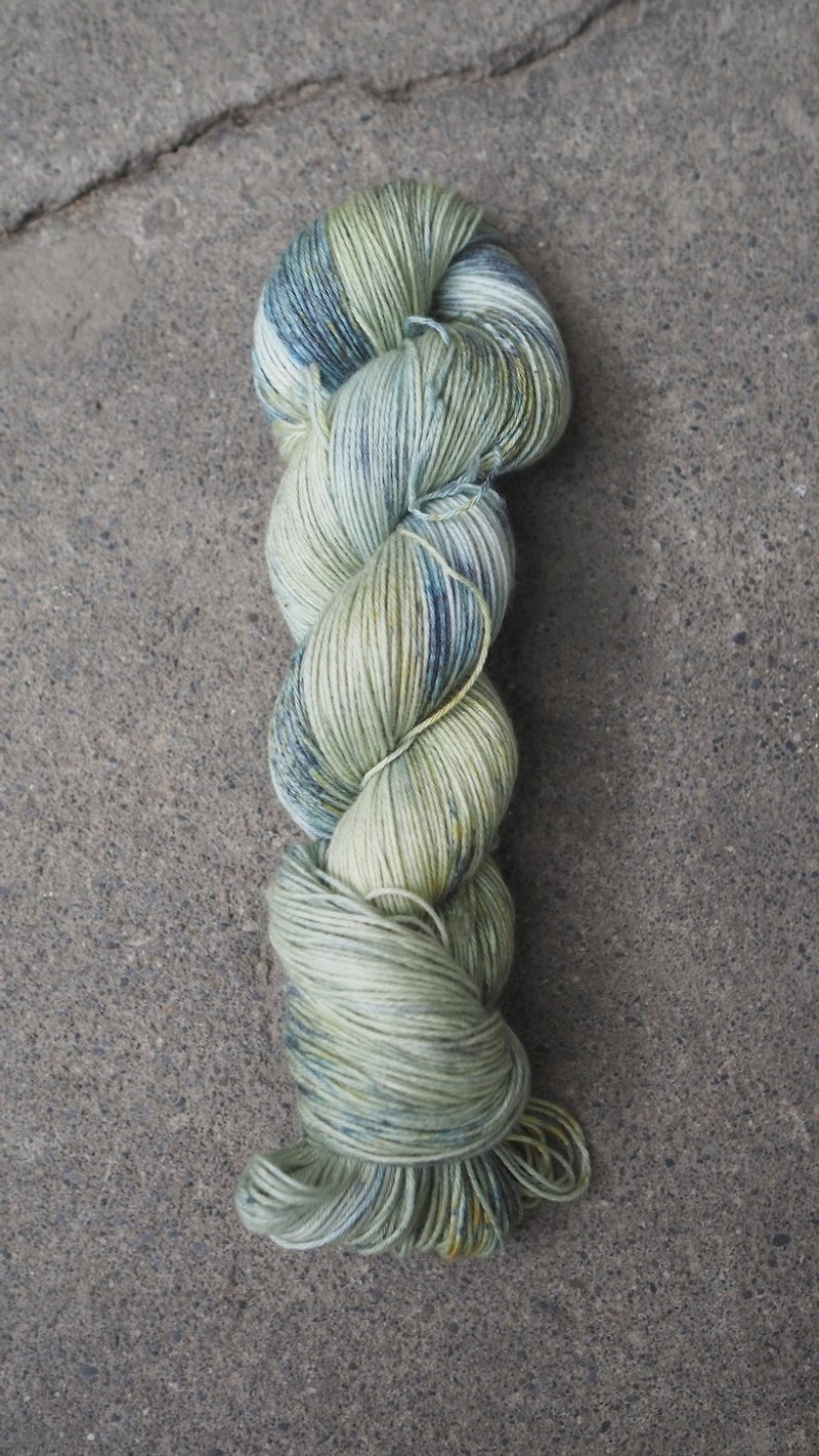 Hand dyed sock thread-mineral (cotton/merino) - Knitting, Embroidery, Felted Wool & Sewing - Cotton & Hemp 
