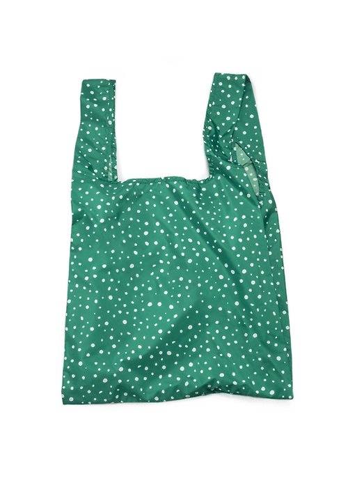 Kind Bag 台灣 英國Kind Bag-環保收納購物袋-中-白綠點點