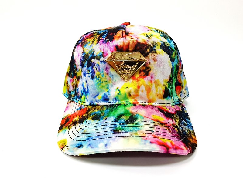 Diamond Baseball Cap # Rainbow tide cap old hat - หมวก - วัสดุอื่นๆ หลากหลายสี
