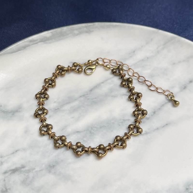 Laolin Groceries| Bronze Chain Bracelet - Bracelets - Copper & Brass Gold