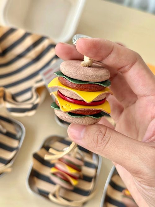 ハンバーガー バーガー キーホルダー アメリカン ペンダント