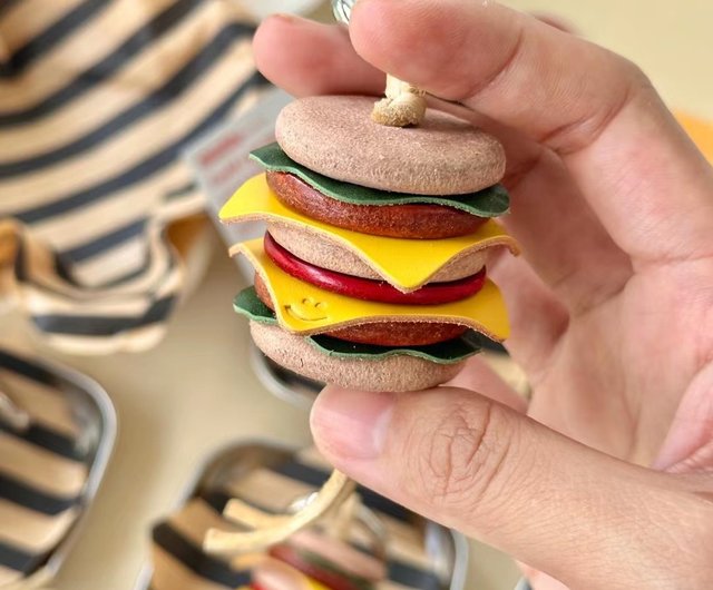 ハンバーガー バーガー キーホルダー アメリカン ペンダント