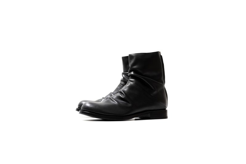 Stitching Sole_MTO_Ripples - Men's Boots - Genuine Leather Black