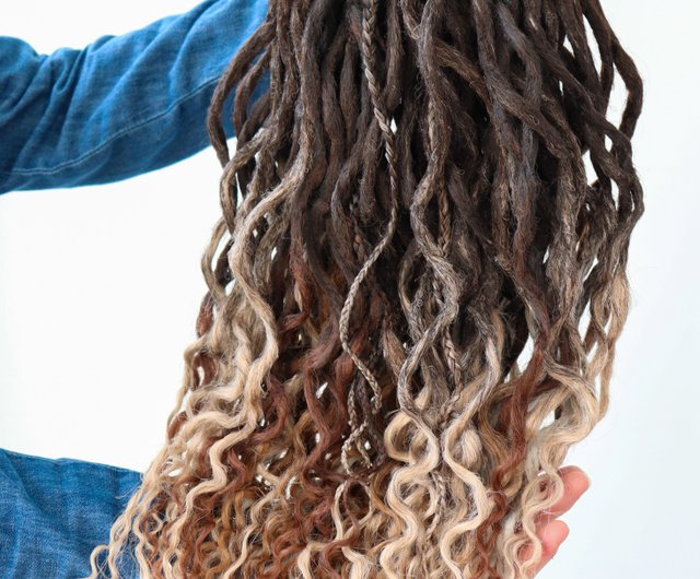 SE Human Hair Dreads lengthen dreadlock extensions Natural brown hair  extensions - Shop EvoDreads Hair Accessories - Pinkoi