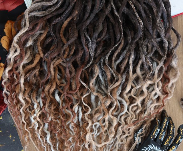 SE Human Hair Dreads lengthen dreadlock extensions Natural brown hair  extensions - Shop EvoDreads Hair Accessories - Pinkoi