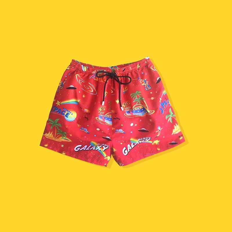 Spaceboy Swim trunks - Women's Swimwear - Other Materials Red