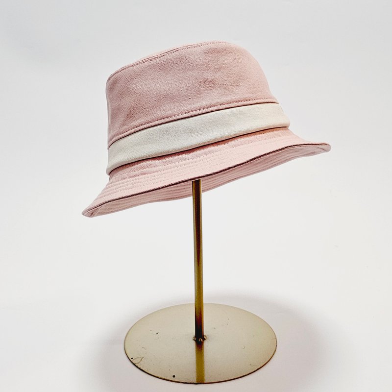 【HiGh MaLi】English Disc Gentleman's Hat-Polished Masquerade (Powder)#礼物#日系#英语漫画 - Hats & Caps - Cotton & Hemp Pink