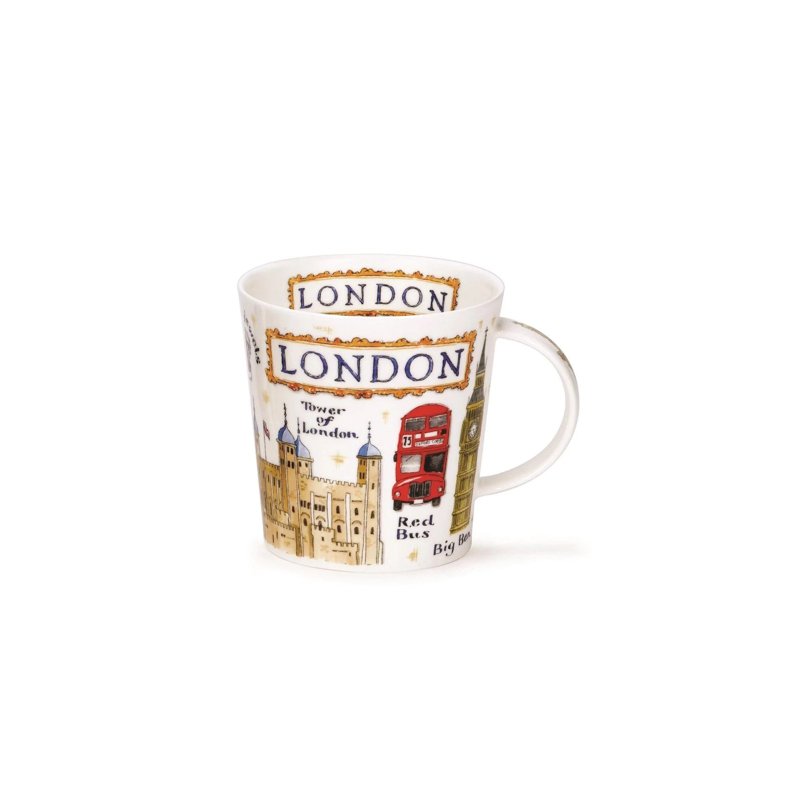 【100% Made in UK】Dunoon London Bone China Mug-480ml - Mugs - Porcelain 