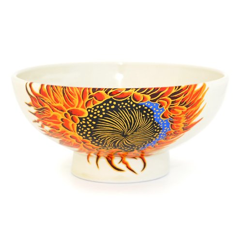 Ki-Yan Studio 有田燒 拉麵碗 Sunflower