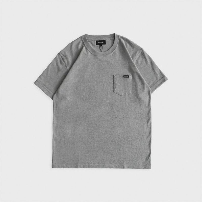 DYCTEAM - 重磅口袋TEE (gray) - 男 T 恤 - 棉．麻 灰色